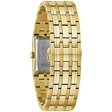 Bulova Women's Marc Anthony Gold Tone Stainless Steel Diamond Accent Bracelet Watch - 97P167