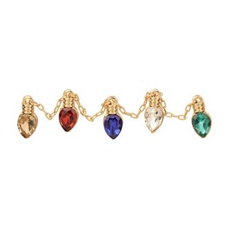 LC Lauren Conrad Christmas Lights Pin Set