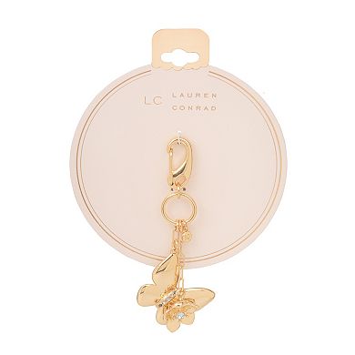 LC Lauren Conrad Butterfly & Flower Bag Charm
