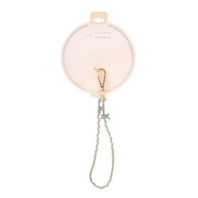 LC Lauren Conrad Suede Ribbon Phone Charm