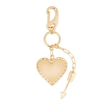 LC Lauren Conrad Gold Tone Heart & Arrow Bag Charm