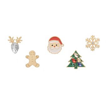 LC Lauren Conrad Christmas 5 pc Pin Set