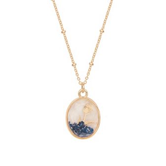 LC Lauren Conrad September Flower Birthstone Shaker Pendant Necklace