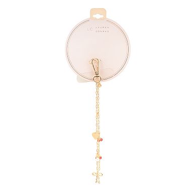 LC Lauren Conrad Cherry & Simulated Pearl Phone Chain