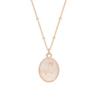 LC Lauren Conrad June Flower Birthstone Shaker Pendant Necklace