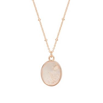 LC Lauren Conrad April Flower Birthstone Pendant Necklace