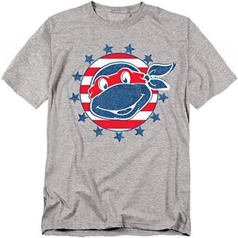 Big & Tall Teenage Mutant Ninja Turtles Americana Headshot Graphic Tee