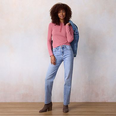 Women’s LC Lauren Conrad Button Front Henley Top