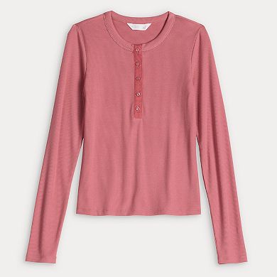 Women’s LC Lauren Conrad Button Front Henley Top