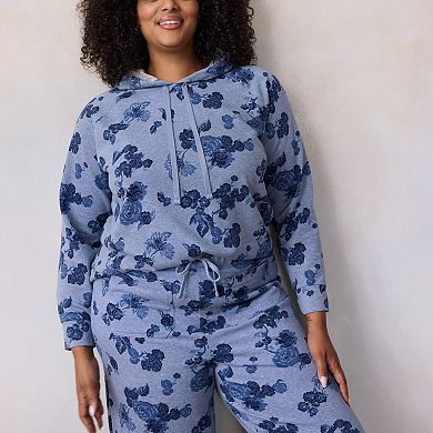 Plus Size LC Lauren Conrad Long Sleeve Hooded Sweatshirt