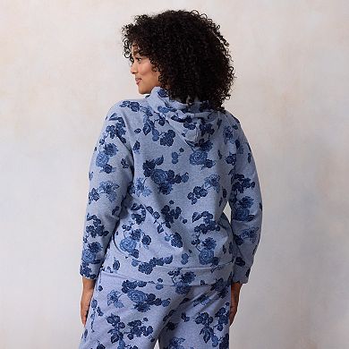 Plus Size LC Lauren Conrad Long Sleeve Hooded Sweatshirt