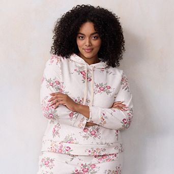 Plus Size LC Lauren Conrad Long Sleeve Hooded Sweatshirt