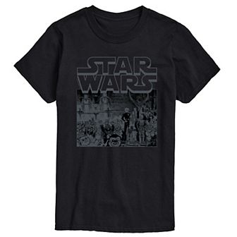 Big & Tall Star Wars Manga Art Style Short Sleeve Graphic Tee