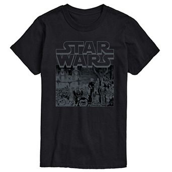 Big & Tall Star Wars Manga Art Style Short Sleeve Graphic Tee