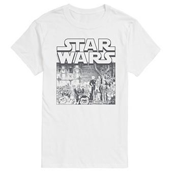 Big & Tall Star Wars Manga Art Style Short Sleeve Graphic Tee