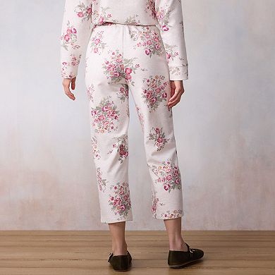 Petite LC Lauren Conrad Floral Wildflower Sweatpants