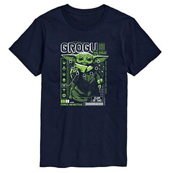 Big & Tall Star Wars The Mandalorian Grogu Digital Short Sleeve Graphic Tee