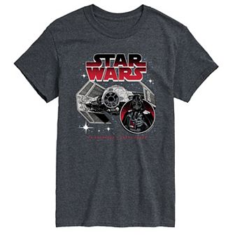 Big & Tall Star Wars Tie Advanced Darth Vader Short Sleeve Graphic Tee