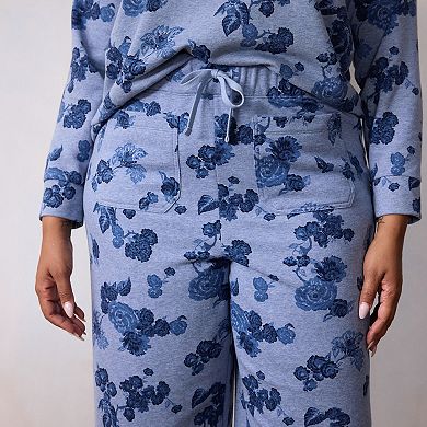 Plus Size LC Lauren Conrad Wildflower Sweatpants