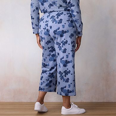 Plus Size LC Lauren Conrad Wildflower Sweatpants
