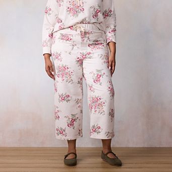 Plus Size LC Lauren Conrad Wildflower Sweatpants