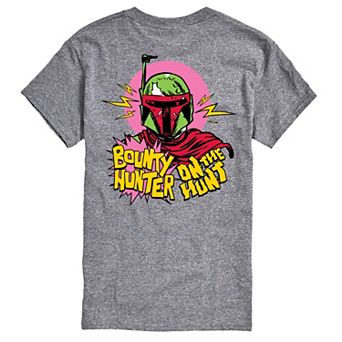 Big & Tall Star Wars Bounty Hunter On The Hunt Pop Art Short Sleeve Graphic Tee