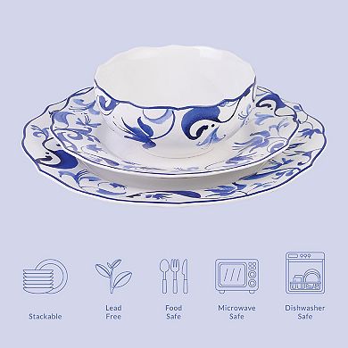 222 Fifth Ayla 12-pc. Dinnerware Set