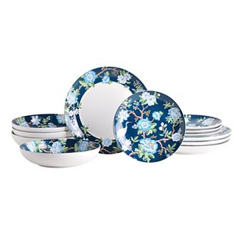 222 Fifth Nightingale 12 pc Dinnerware Set
