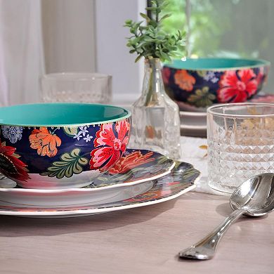 222 Fifth Chintz 12-pc. Porcelain Dinnerware Set