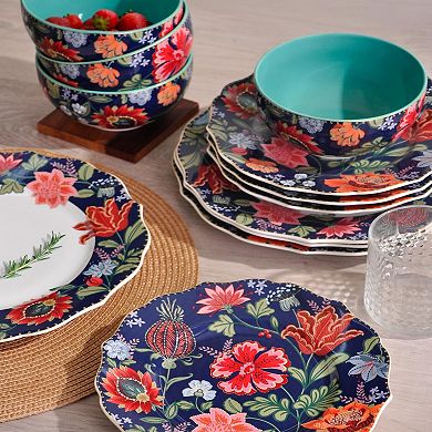 222 Fifth Chintz 12-pc. Porcelain Dinnerware Set