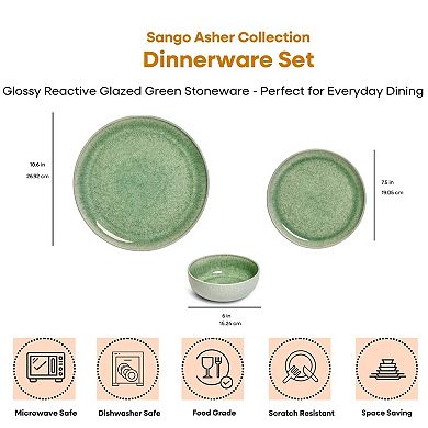 Sango Asher Green 12-pc. Dinnerware Set