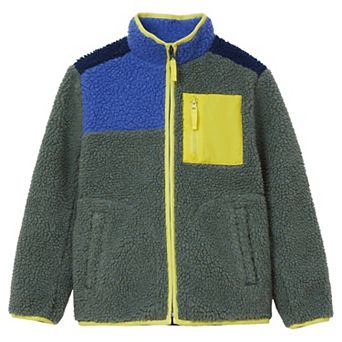 Kids 2-20 Lands' End Sherpa Contrast Full Zip Up Jacket