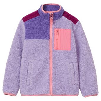Kids 2-20 Lands' End Sherpa Contrast Full Zip Up Jacket