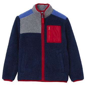 Kids 2-20 Lands' End Sherpa Contrast Full Zip Up Jacket