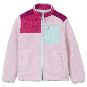 Kids 2-20 Lands' End Sherpa Contrast Full Zip Up Jacket