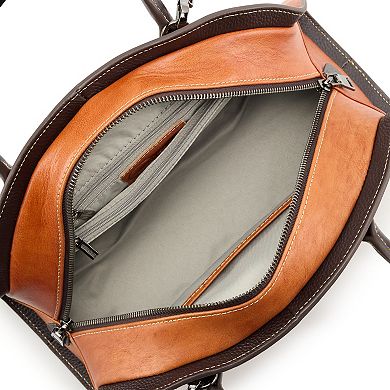 AmeriLeather Flora Tooled Crossbody Bag