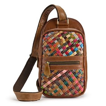 AmeriLeather Multi Color Crossbody Bag