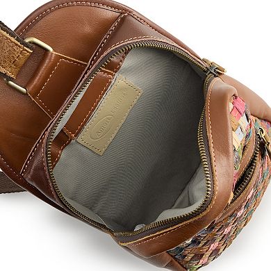 AmeriLeather Multi Crossbody Bag with Multiple Compartments