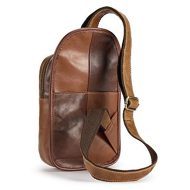 AmeriLeather Multi Crossbody Bag with Multiple Compartments