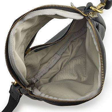 AmeriLeather Lina Crossbody Bag With Zip Closure