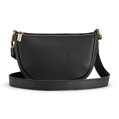 AmeriLeather Lina Crossbody Bag With Zip Closure