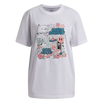 Girls 7-18 Under Armour Doodle Illustration Oversized Graphic Tee