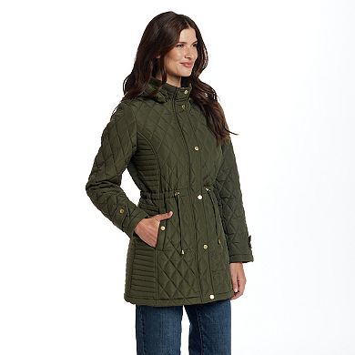 Women's Weathercast Hooded Quilted Walker Jacket