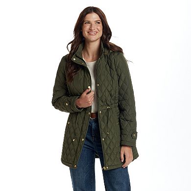 Women's Weathercast Hooded Quilted Walker Jacket