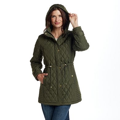 Women's Weathercast Hooded Quilted Walker Jacket