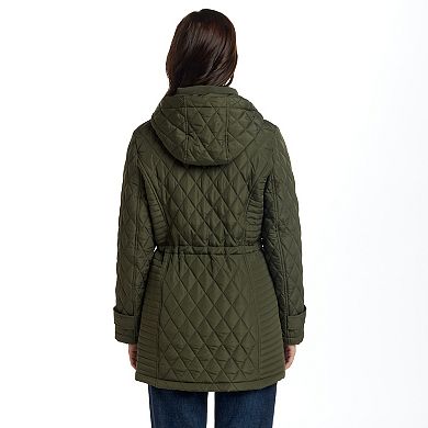 Women's Weathercast Hooded Quilted Walker Jacket