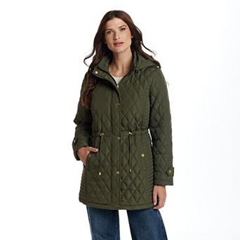 Women's Weathercast Hooded Quilted Walker Jacket