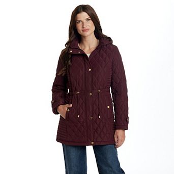 Women's Weathercast Hooded Quilted Walker Jacket