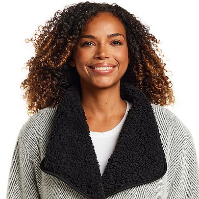 Women's Weathercast Reversible Knit Sherpa Lined Coatigan