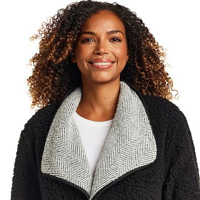 Women's Weathercast Reversible Knit Sherpa Lined Coatigan
